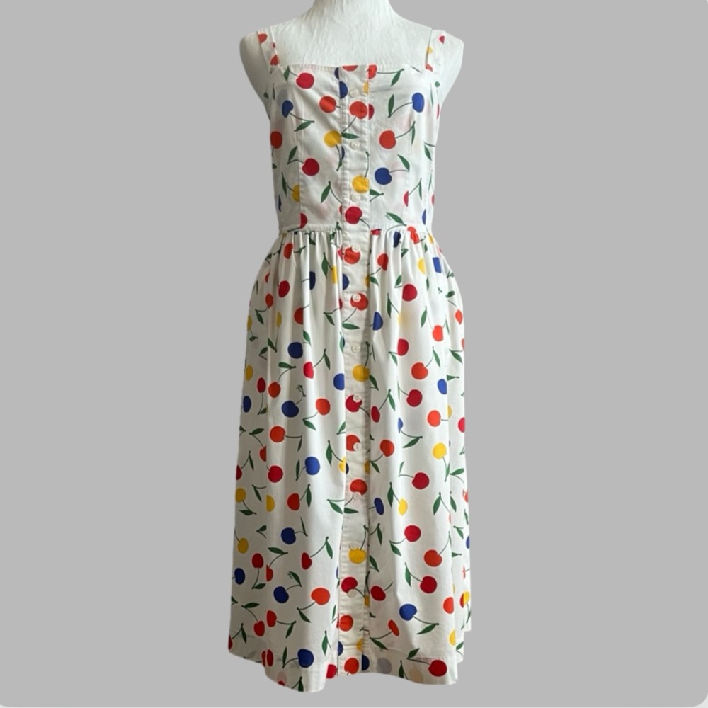 HVN Laura Bow Embellished
Printed Poplin Dress | Size: 8 - Picture 5 of 13
